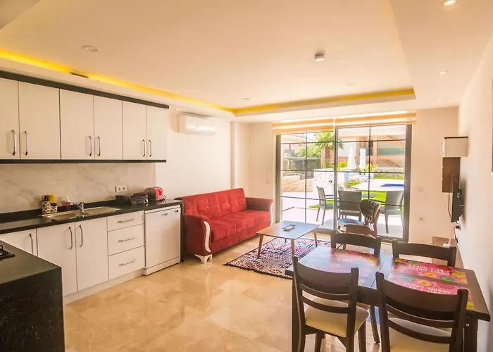 Stone House Aparts 1 1 Mit Zwei Balkone Und Poolblick Kalkan No 4 Apartamento